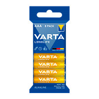 Батарейка Varta LONGLIFE LR03 AAA SH8 Alkaline 1.5V (4103) 