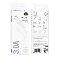Кабель Borofone BX111 USB (m)-Type-C (m) 1м 3.0A ПВХ белый