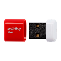 Флеш-накопитель Smartbuy Lara 32GB USB2.0 пластик красный 