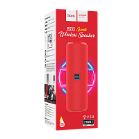 Портативная колонка HOCO BS33 bluetooth 5.0 IPX5 microSD красный (1/30)