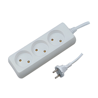Удлинитель Прогресс Standard 3р.Б/З 10A 5.0м 2x1мм² белый (1/40)