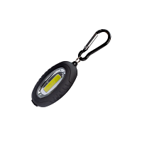 Фонарь брелок Космос 201B 0.5W COB от батареек IP42 магнит черный (1/200/400)