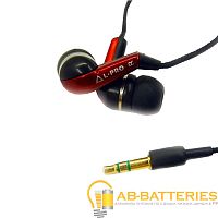 Наушники внутриканальные L-PRO AP-391MP черный красный (1/10/120)