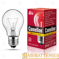 Лампа накаливания Camelion E27 60W 220-240V груша прозрачная (1/100)