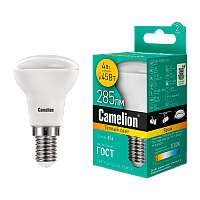 Лампа светодиодная Camelion R39 E14 4W 3000К 170-265V рефлектор матовая (1/10/100)