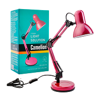 Светильник настольный Camelion KD-313 40W 230V E27 на основании пурпурный (1/6)