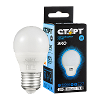 Лампа светодиодная Старт Sphere E27 10W 6500К 220V шар Black матовая (1/10/100)