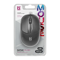 Мышь проводная Defender MS-980 Datum классическая USB черный (1/40)