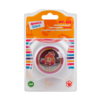 Ночник ЭРА NN-612 ФИКСИКИ 4LED 0.5W 220V в розетку с фотосенсором бордовый (1/12)