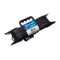 Удлинитель Космос 1р.Б/З 6A 30.0м ПВС черный (1/7)