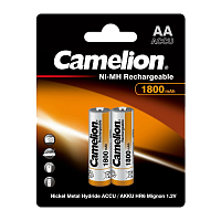 Аккумулятор бытовой Camelion HR6 AA BL2 NI-MH 1800mAh  (2/24/384)