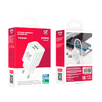 Сетевое З/У GFPower S75PQ 1USB+1Type-C 30W QC3.0 белый (1/30/180)
