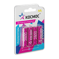 Аккумулятор бытовой Космос HR6 AA BL4 NI-MH 2800mAh (4/48/576)