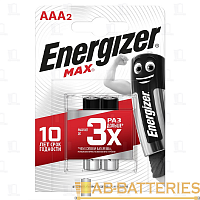 Батарейка Energizer Maximum LR03 AAA BL2 Alkaline 1.5V (2/24)  | Ab-Batteries | Элементы питания и аксессуары для сотовых оптом
