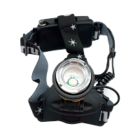 Фонарь налобный Облик 2081 10W COB от аккумулятора 3 режима+ZOOM черный