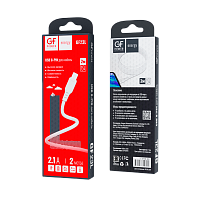Кабель GFPower 23L USB (m)-Lightning (m) 2.0м 2.1A ПВХ белый (1/200/800)