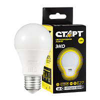 Лампа светодиодная Старт GLS E27 15W 3000К 220V груша Black матовая (1/10/100)