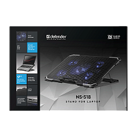 Подставка Defender NS-518 для ноутбуков 2USB 5 вентиляторов (1/10)