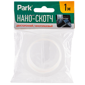 Нано-лента Park акрил 1м*20мм двусторонняя прозрачный