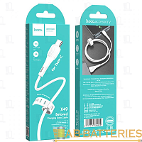 Кабель HOCO X49 USB (m)-Type-C (m) 1м 3.0A силикон белый (1/31/310)