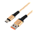 *Кабель GoPower GP02T USB (m)-Type-C (m) 1.0м 2.4A нейлон золотой (1/200/800) 