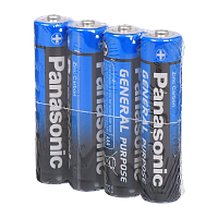 Батарейка Panasonic GENERAL Purpose R03 AAA SH4  1.5V (4/60/1200/86400) 