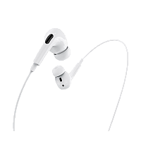Наушники внутриканальные HOCO M1 PRO с микр. Lightning (m) белый (1/32/192) 