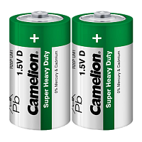 Батарейка Camelion Super R20 D Shrink 2 Heavy Duty 1.5V (2/12/144)