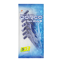 Бритва DORCO TD-705-6P пластиковая ручка 5+1шт. (1/24)