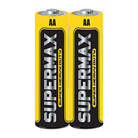 #Батарейка Supermax Super R6 AA Shrink 2 Heavy Duty 1.5V (2/60/600)