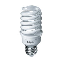 Лампа люминесцентная Navigator SF10 E14 11W 4000К 220-240V спираль (1/12/108)