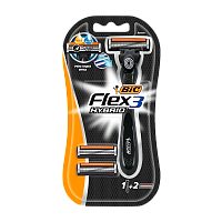 Бритва BIC "Flex 3 Hybrid" 3 лезвия 2 кассеты (1/10) 