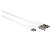Кабель MORE CHOICE K14m USB (m)-microUSB (m) 3м 2.0A TPE белый (1/24/240)