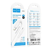 Кабель HOCO X120 Type-C (m)-Lightning (m) 1м 27W силикон белый