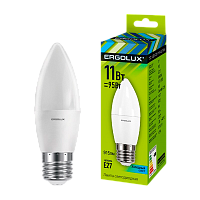 Лампа светодиодная Ergolux C35 E27 11W 4500К 180-240V свеча (1/10/100)