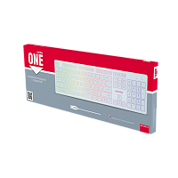 Клавиатура проводная Smartbuy 305 ONE классическая USB 1.35м белый (1/10) 