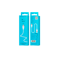Кабель Borofone BX17 USB (m)-Lightning (m) 1.0м 2.4A ПВХ белый (1/648)