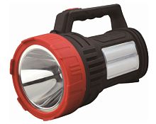 Фонарь туристический Спутник AFP926 10W LED от аккумулятора 2 режима черный красный