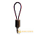 Кабель HOCO U36 USB (m)-microUSB (m) 0.19м 2.4A ткань красный (1/18/180)