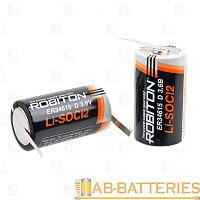 Батарейка ROBITON ER34615-FT D с лепестковыми выводами SR2, в упак 8 шт