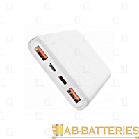 Внешний аккумулятор HOCO J80 10000mAh 3.0A 20W 2USB/Type-C белый (1/33)