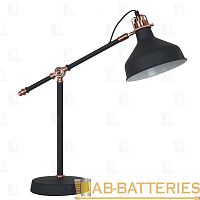 Светильник настольный Camelion KD-425 Amsterdam 40W 230V E27 на основании черный медный
