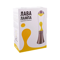 Светильник настольный Старт ЛАВА-лампа 25W 220V E14 на основании сенс. желтый (1/6)