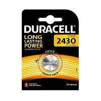 Батарейка Duracell CR2430 BL1 Lithium 3V (1/10/100) 
