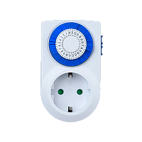 Таймер механический GoPower Timix 01 16A 3600W 24ч/30мин (1/12/48)