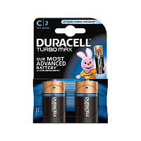 Батарейка Duracell TURBO MAX LR14 C BL2 Alkaline 1.5V (2/20) 