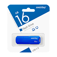 Флеш-накопитель Smartbuy Clue 16GB USB2.0 пластик синий