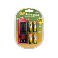 З/У для аккумуляторов GP PB330 Standard AA/AAA 2 слота +4AA 2500mAh (1/10)