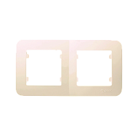 Рамка Makel Lillium Natural 2пост. кремовый 55212 (1/25)