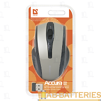 Мышь беспроводная Defender MM-665 Accura классическая USB серый (1/40)